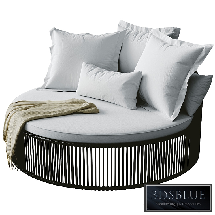 Chaise daybed tropical