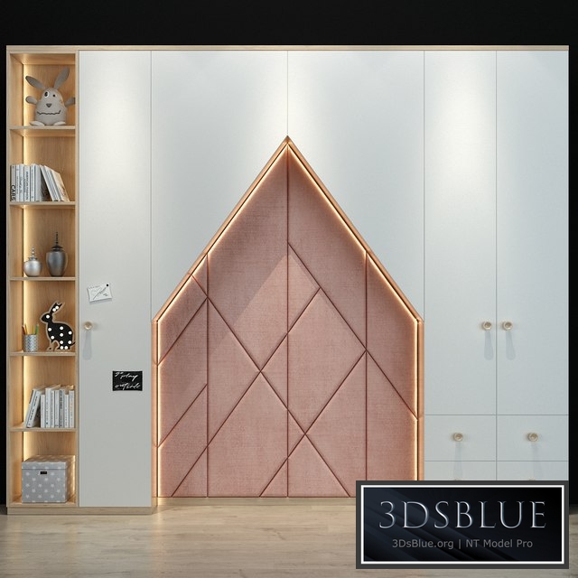 Cabinet with headboard 188