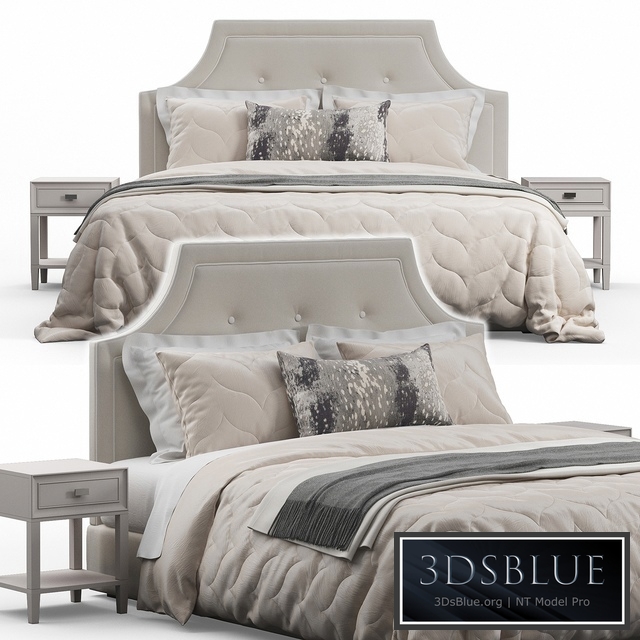 Arched Tufted Headboard Bed