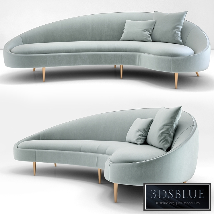 Jonathan Adler Ether Curved Sofa