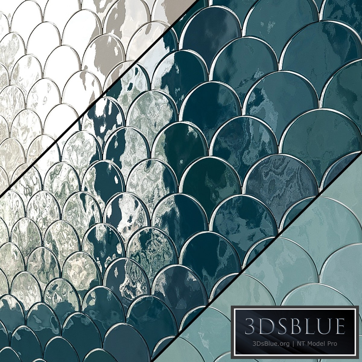 Sorrento Wave Ceramic Wall Tile 7 Types