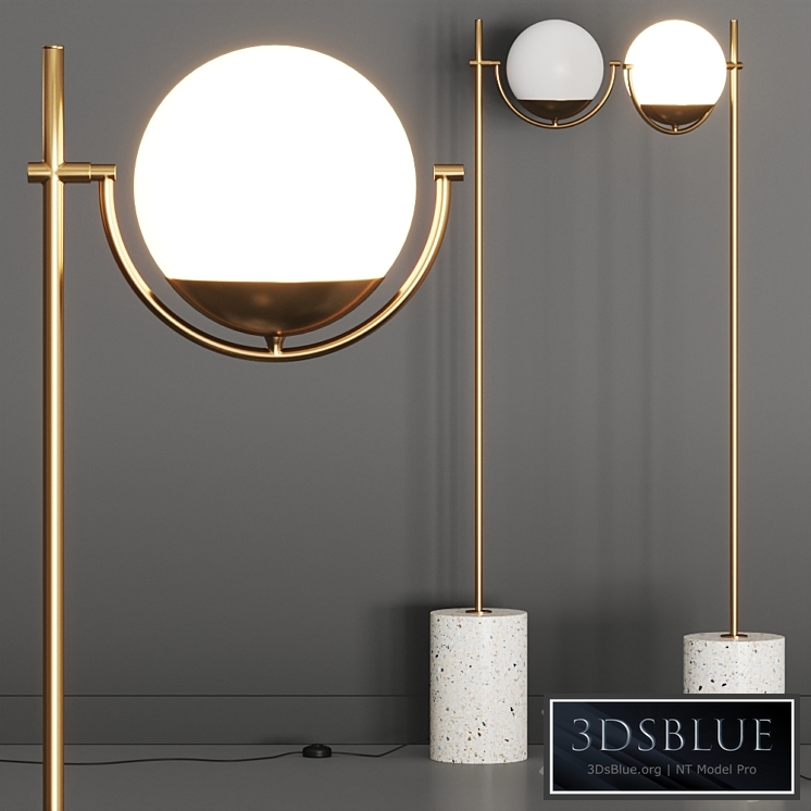 Crate and Barrel Rondure Globe Floor Lamp