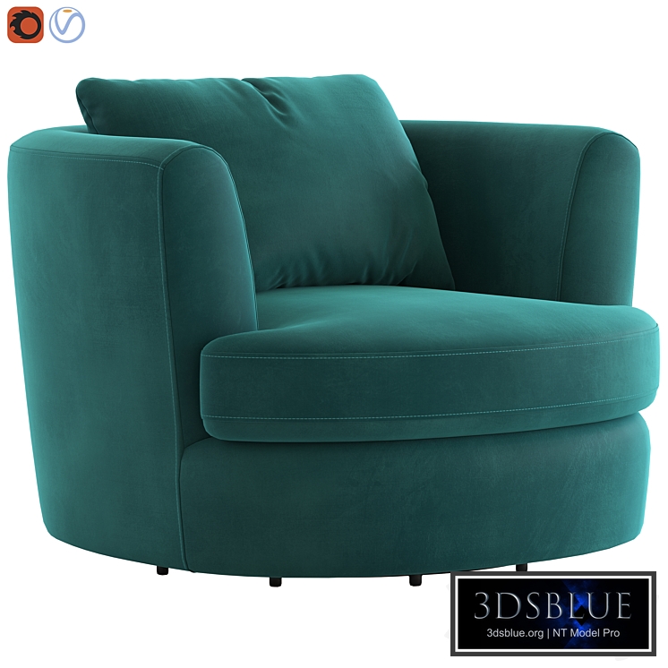 Cult Furniture Magnolia Swivel Armchair
