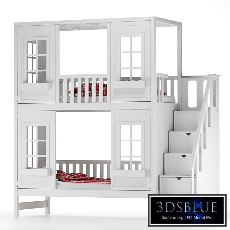 Children&#39;s bed Palazzo with a chest of drawers