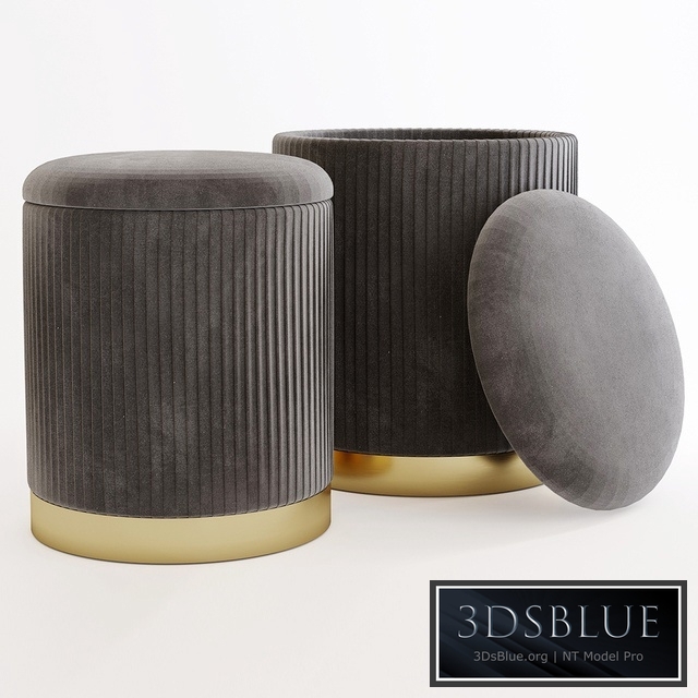 MY19A205A (small + big) Geneva Ottoman 2 Set