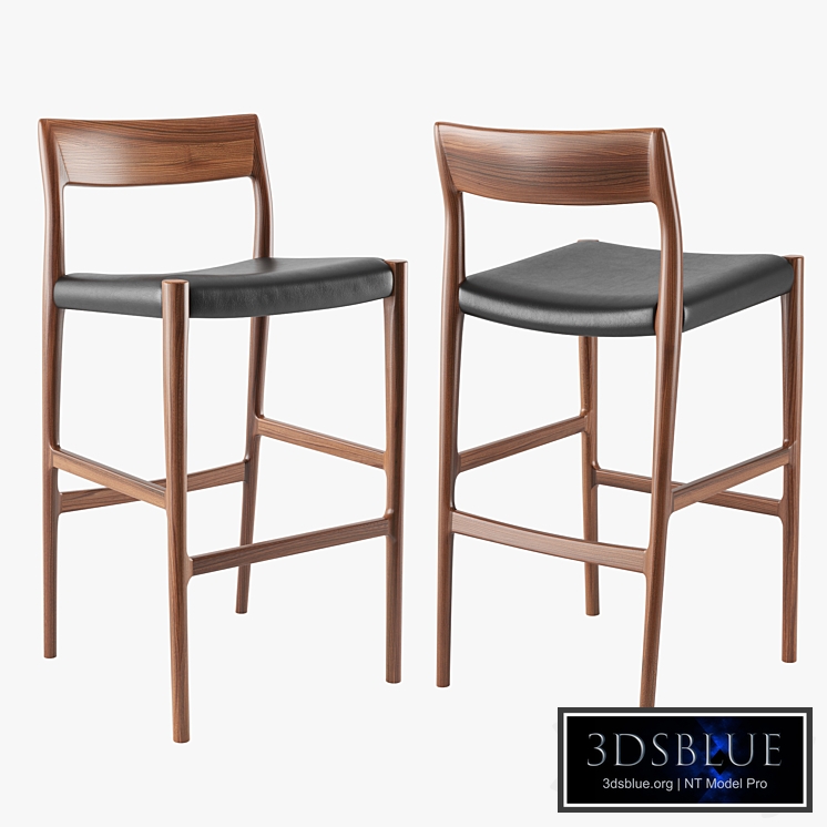 Moller Model 77B bar stool