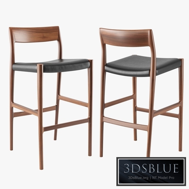 Moller Model 77B bar stool