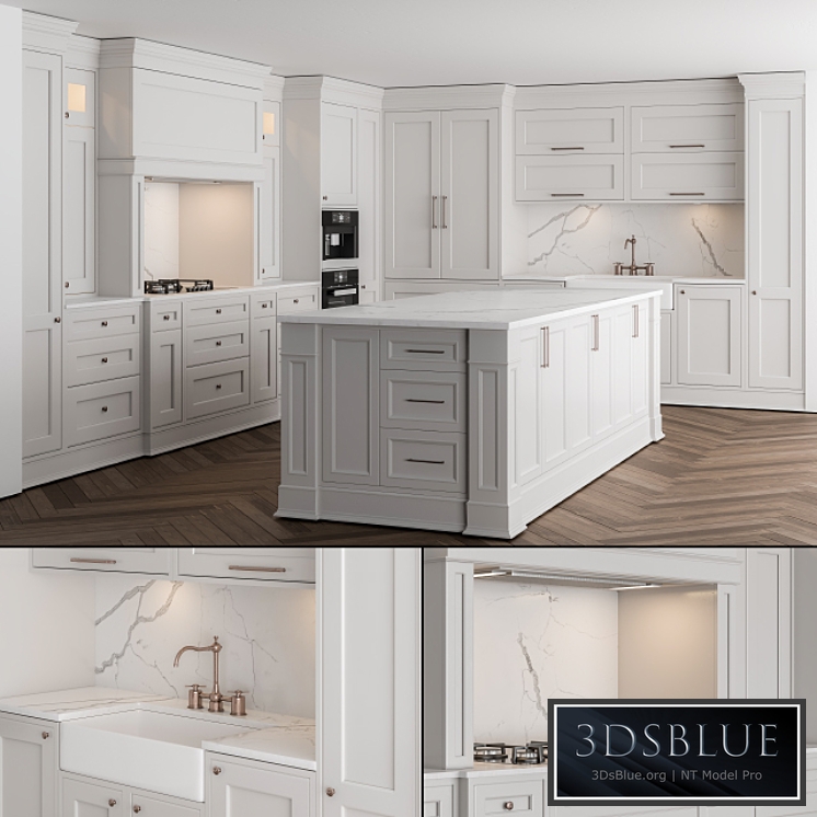 Kitchen NeoClassic - white Set 16