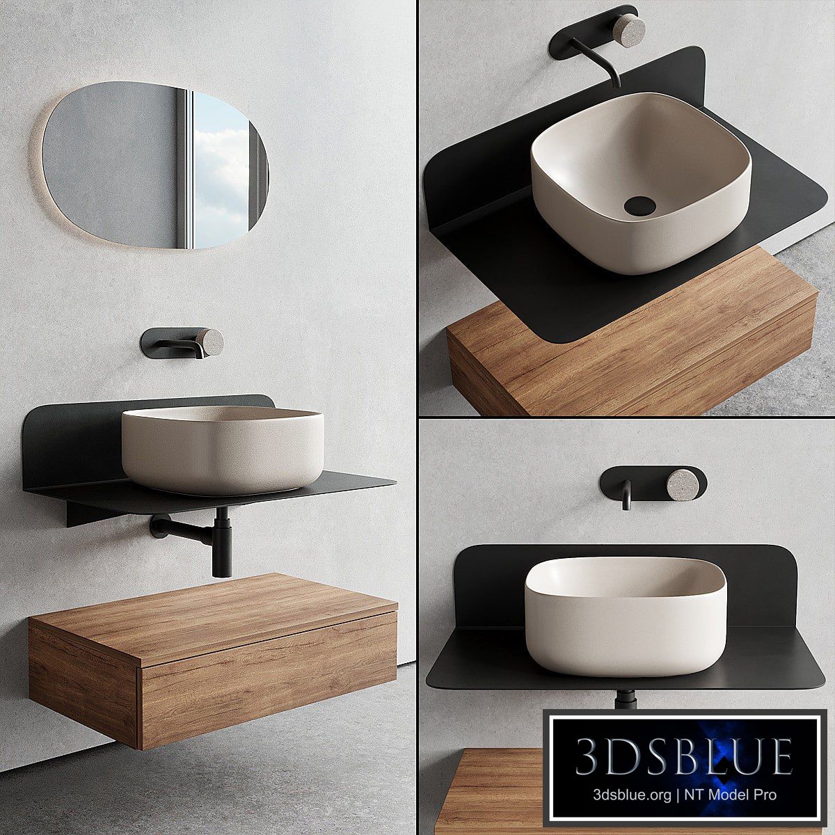 Scarabeo Ceramiche Plana Vanity Unit Set 2