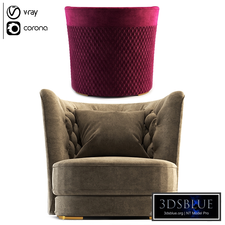 Vittoria Frigerio Greppi Chester Armchair