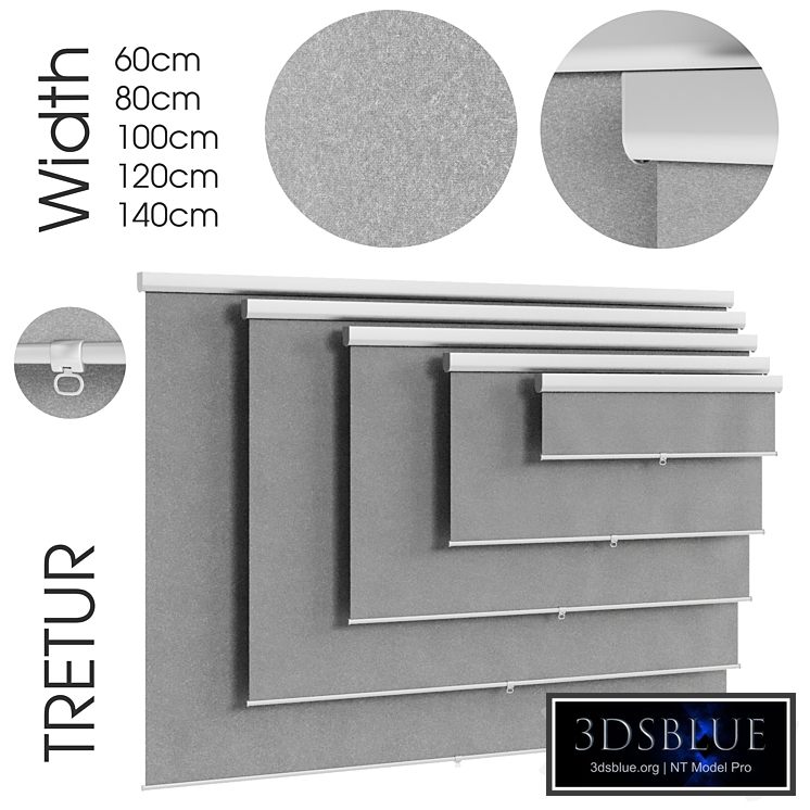 TRETUR. Ikea block-out roller blind