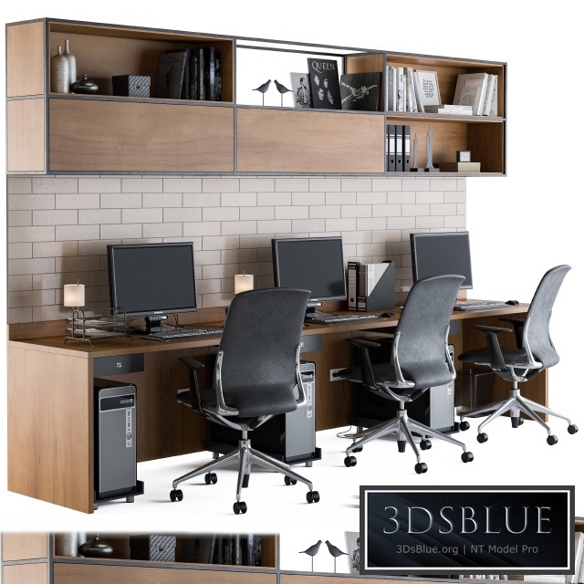 Office Furniture - employee Set 05
