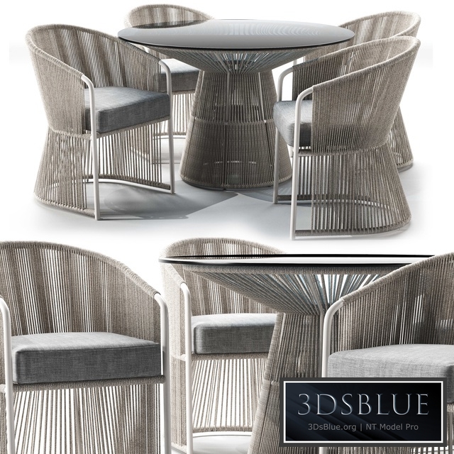 Tibidabo Table and Tibidabo Dining Armchair