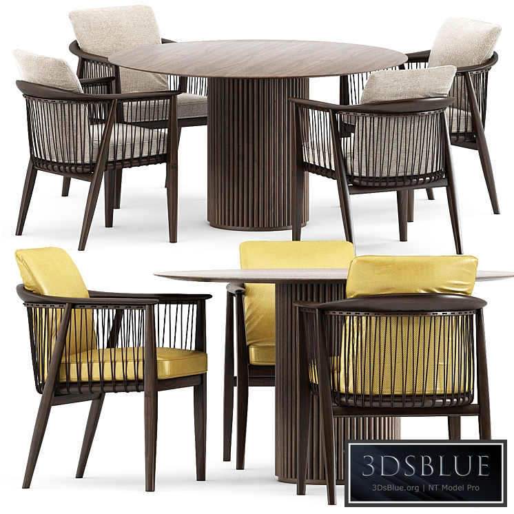 VIOLA CHAIR by Poltrona Frau and PALAIS ROYAL by ASPLUND