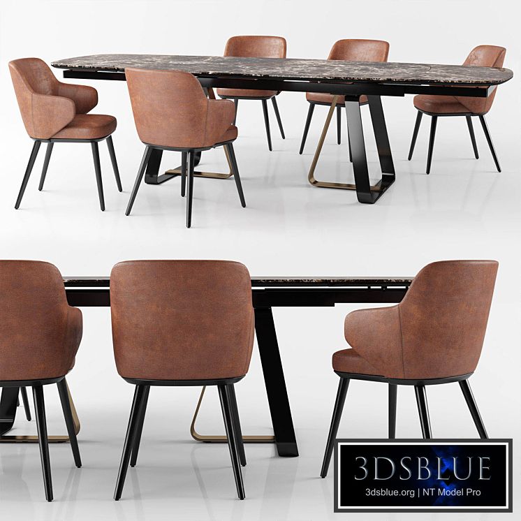 Calligaris Sunshine Tavalo table_Foyer chair