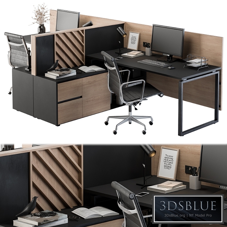 Office Furniture - employee Set 06