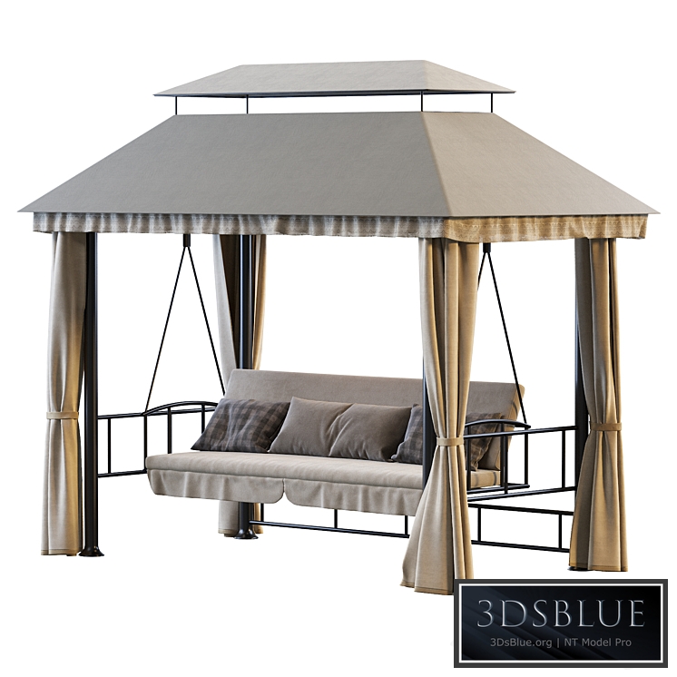 Garden swing with a tent ART138