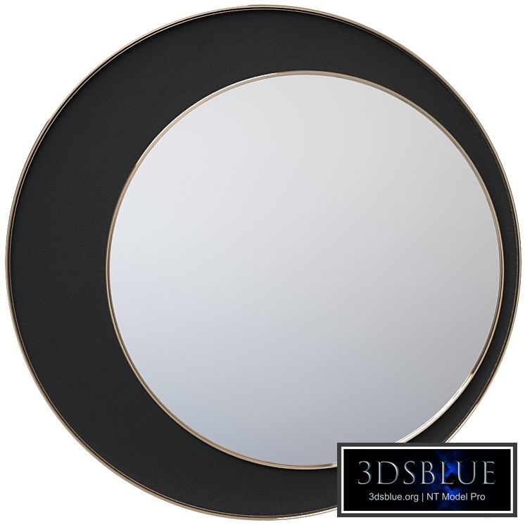 Round mirror with velor Vigo LaRedoute