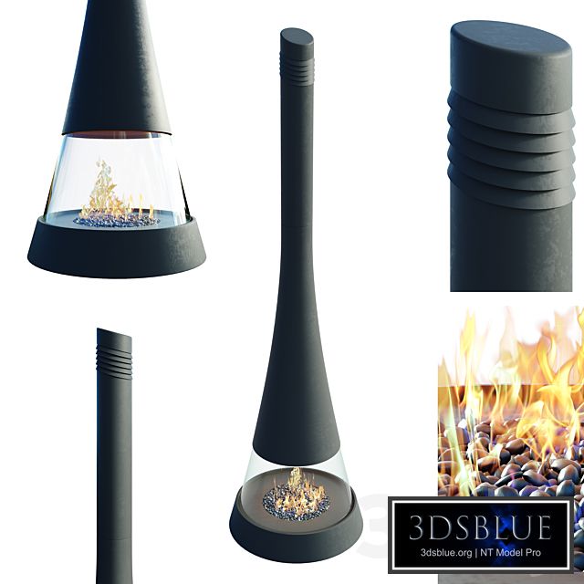 Fireplace LINEA 914 exclusively glazed