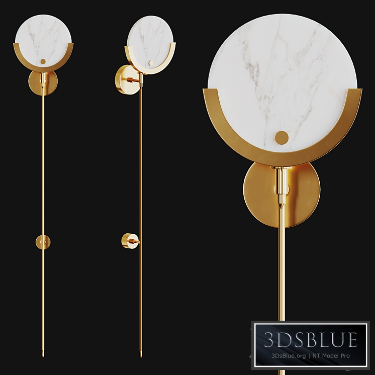 Wall sconce Irving made of metal and glass by Desondo