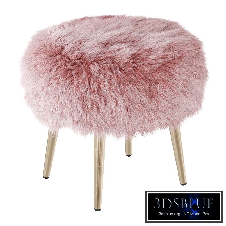 Round chair fur 2