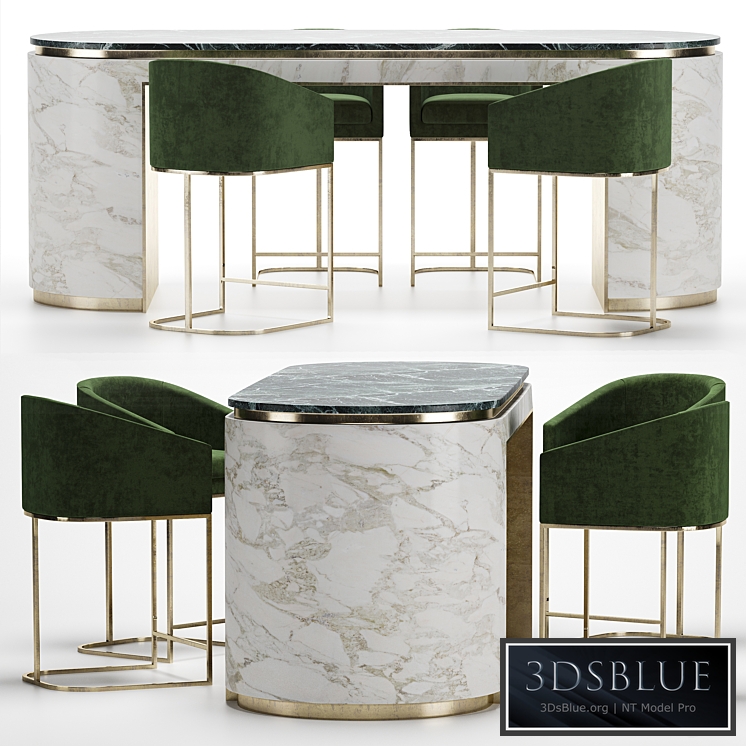 bar stools with oval table