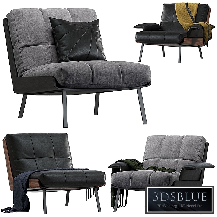 Daiki armchair by Minotti 2 version