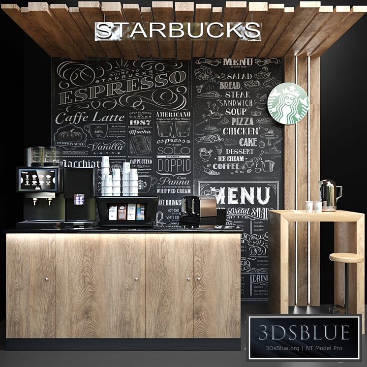 Coffee point Starbucks. Cafe