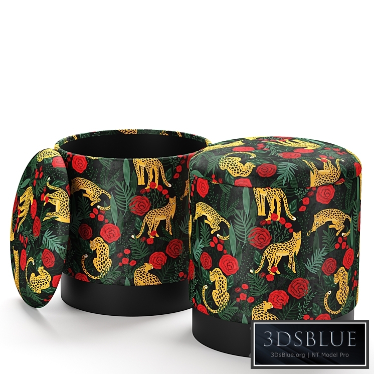 Pouf Loft concept Bright PUF Print