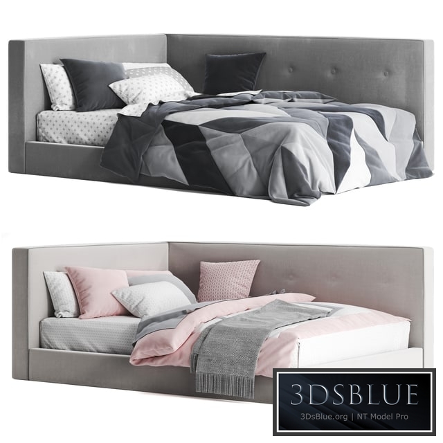 Pottery Barn Cushy Lounge Platform Corner Bed