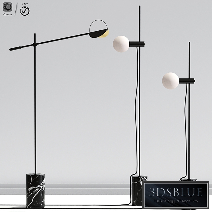 Revolve & Leaves Floor lamp