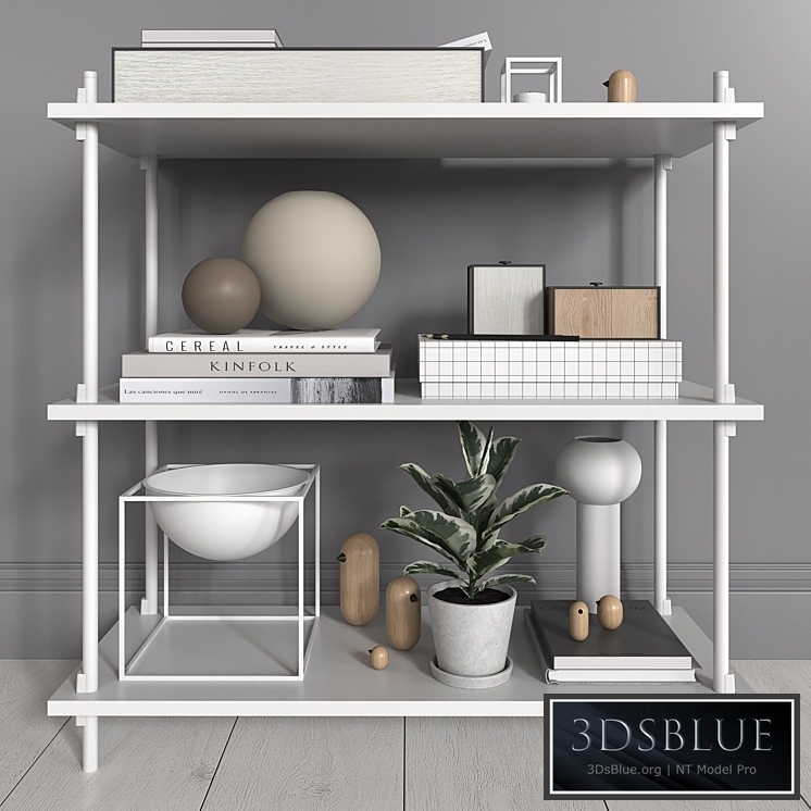 MOEBE shelves with decorative filling