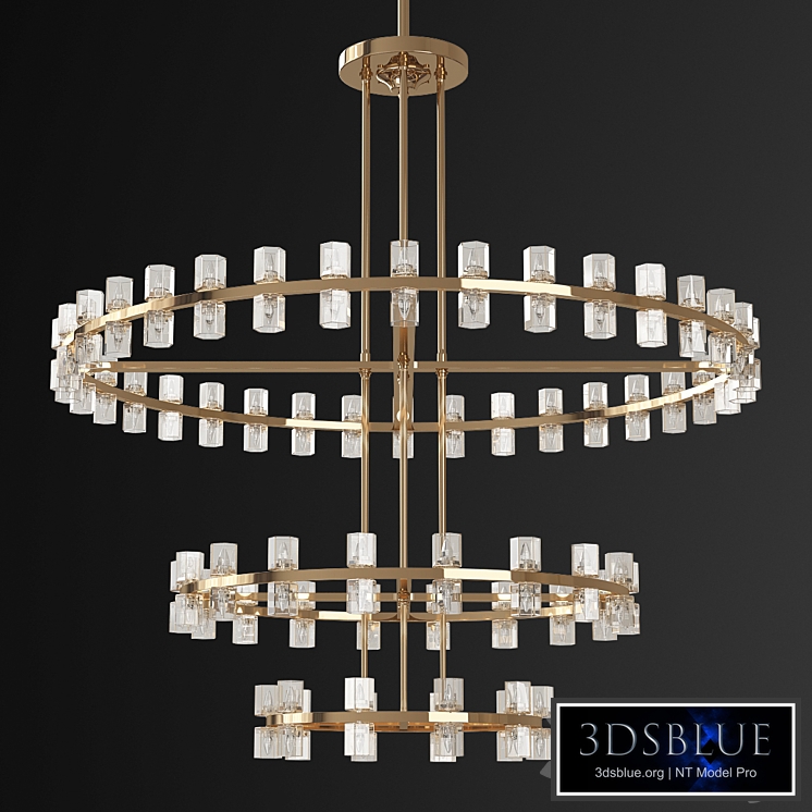Restoration Hardware Arcachon Round 3-Tier Chandelier