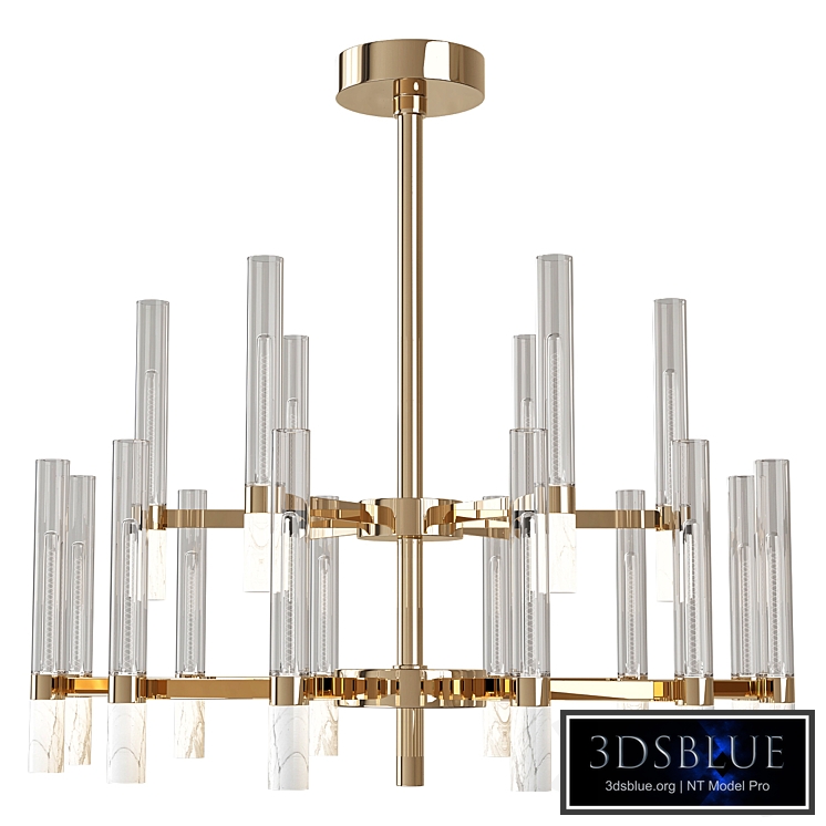 Il Paralume Marina CARRARA MARBLE LARGE CHANDELIER