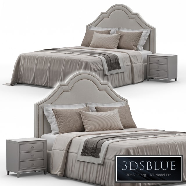 Queen Madison Crown Headboard Bed