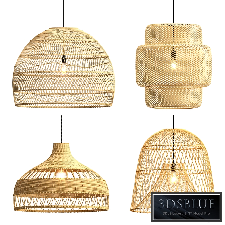 Collection rattan pendant lights