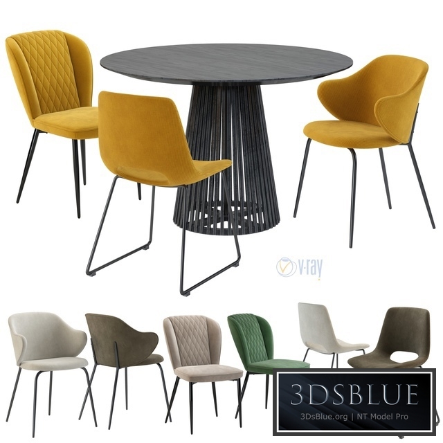 La Forma. IRUNE TABLE. Suanne, Ziggy. Chair М-44 Vetro Mebel
