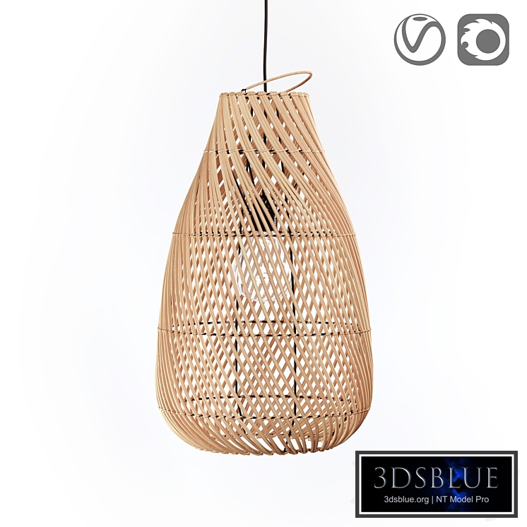 Tylway lamp, rattan