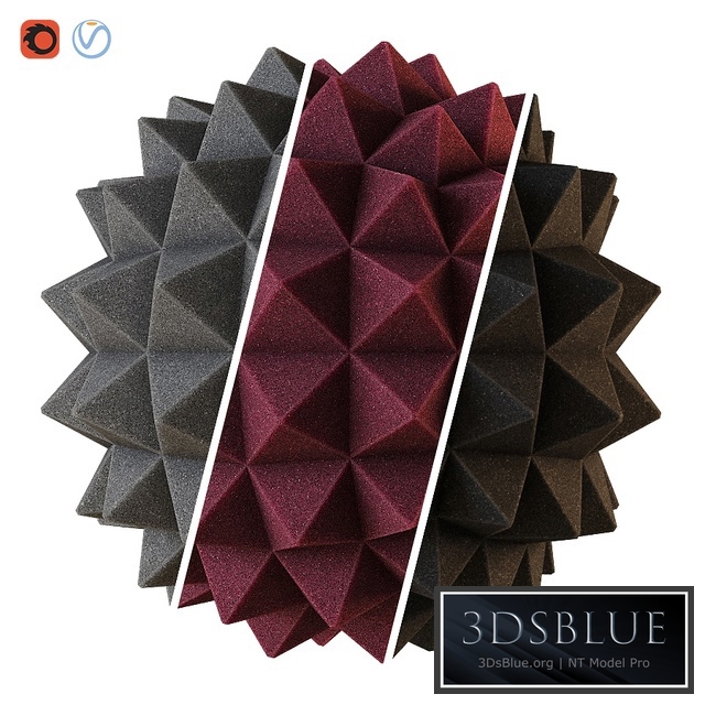Acoustic foam material