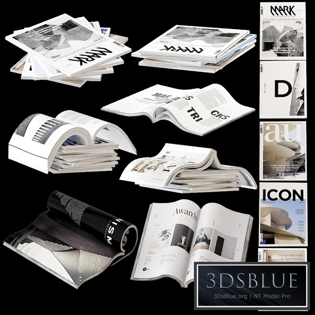 Set of wrapped and open journals