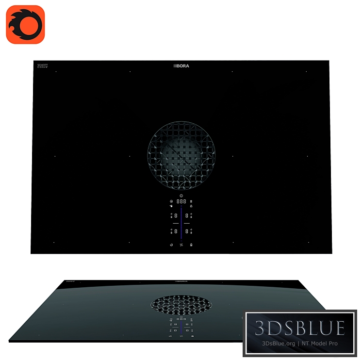 BORA X Pure cooktop with integrated cooker hood