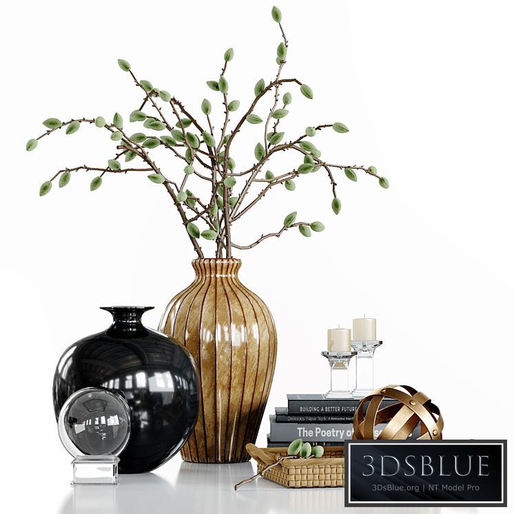 Decor Set with green almonds