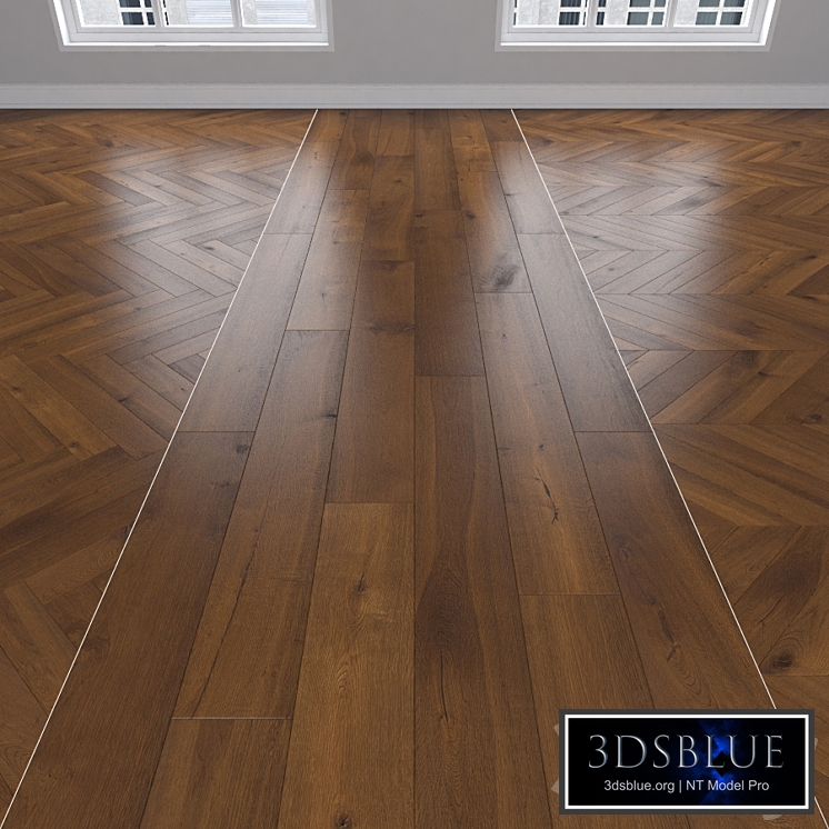 Parquet Oak, 3 types: herringbone, linear, chevron.