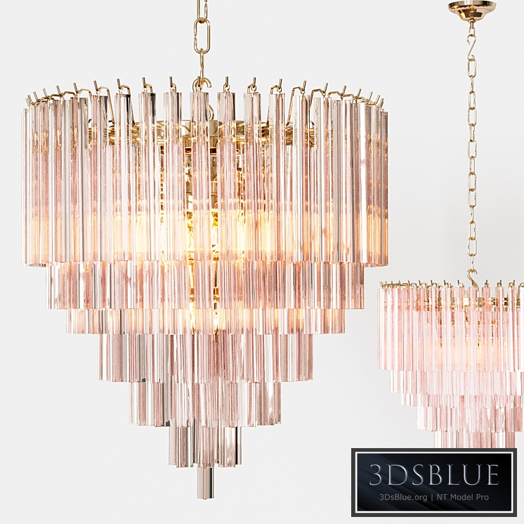Eichholtz CHANDELIER NOVA rose glass