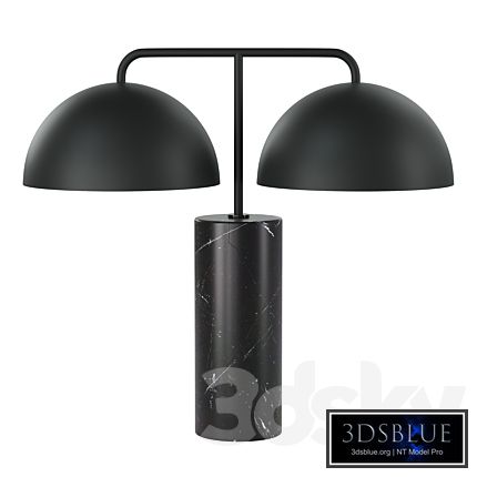 CB2 - Domes Black Marble Table Lamp