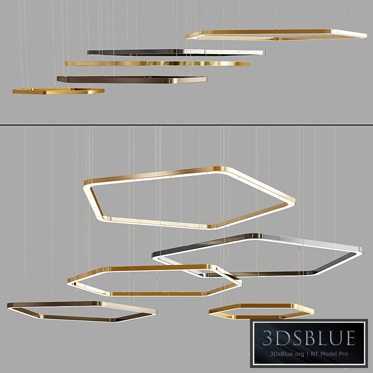 Light Ring Horizontal Polygonal Henge Suspension