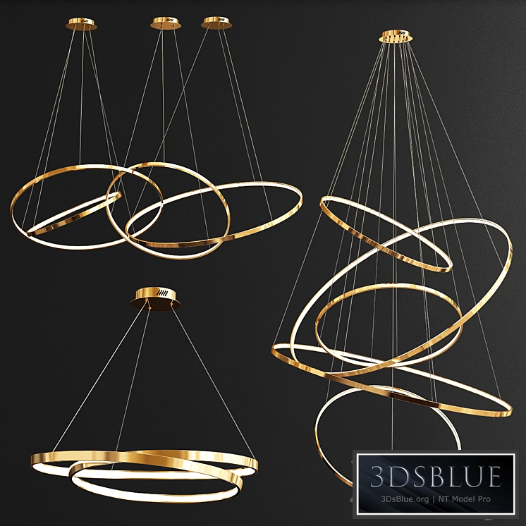 Collection ring chandeliers