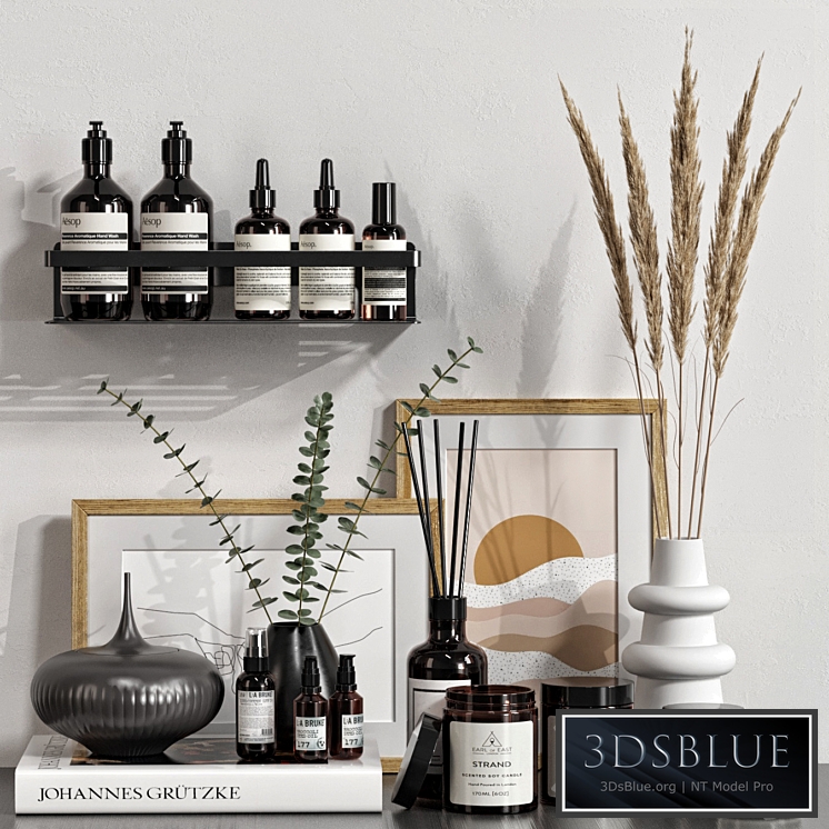 Decorative set with dried flowers 05