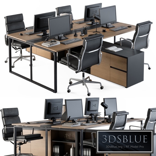 Office Furniture - employee Set 13