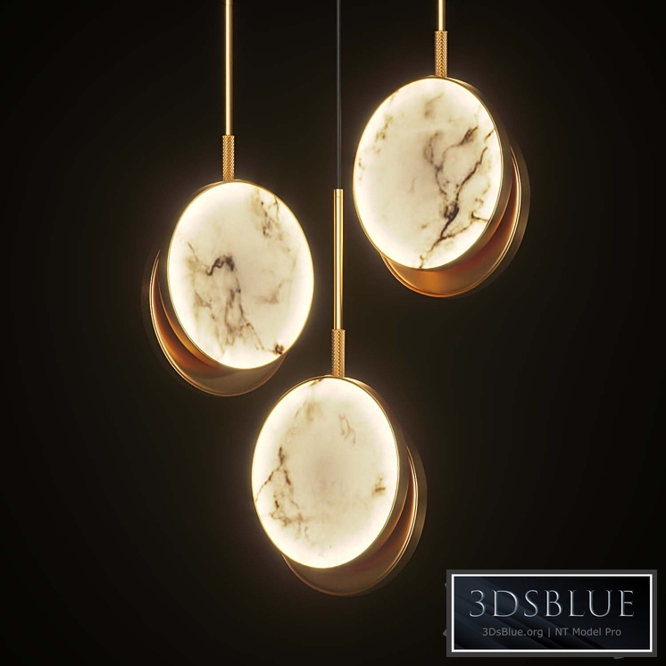 Marble Disc Pendant Lamp Lamar